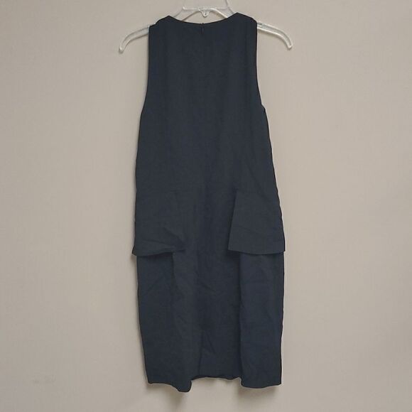 THEORY "Fefe" Wool Peplum Dress - Size 12 - Picture 2 of 7